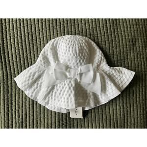 Janie and Jack White Bow Sun Hat